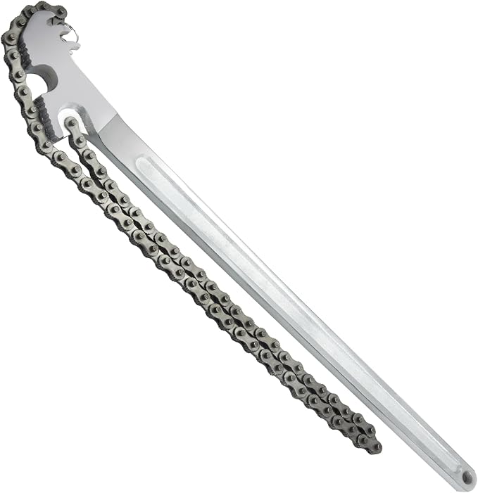 24 Inch Heavy Duty Carbon Steel Pipe Wrench, Fits Max 12 Inch Diameter by AUPREX