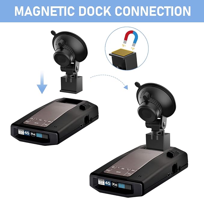 Radar Detector Mount, Car Radar mounting Bracket, Windshield and Dashboard - Image 4