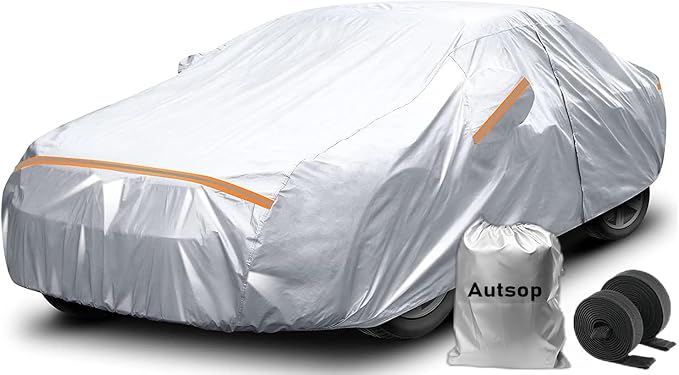 Autsop Car Cover Waterproof All Weather, 12-Layer Car Covers by Autsop
