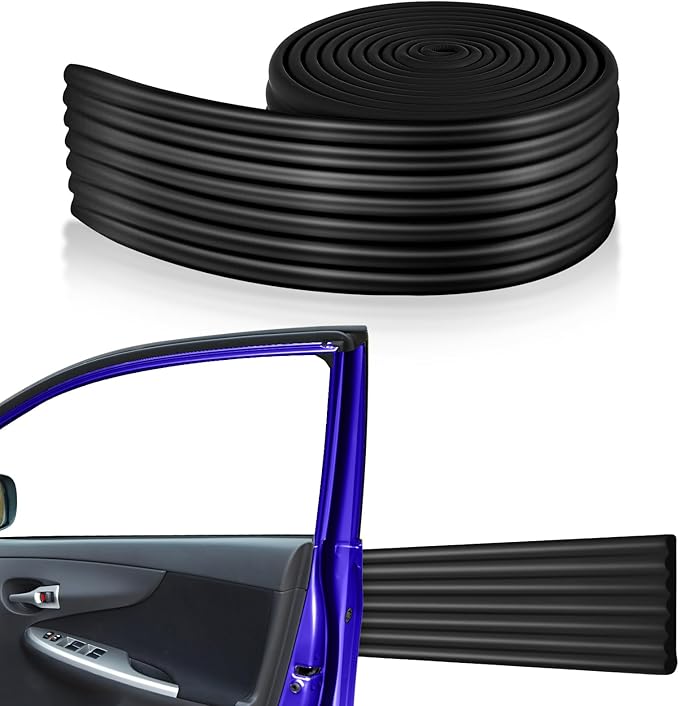 Garage Wall Protector 3.15in x 10ft Self-Adhesive Rubber Bumper Protectors Strip by Innconee