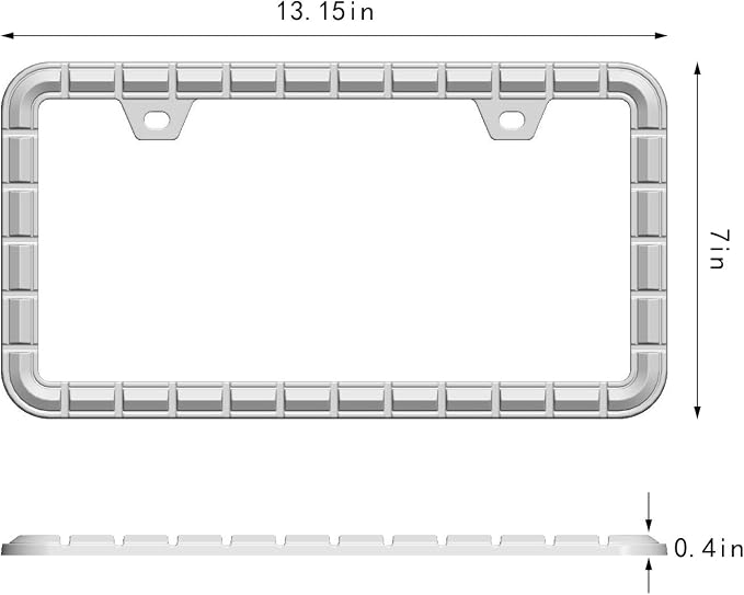 3D Chrome License Plate Frames, Pure Zinc Alloy Metal - Image 5