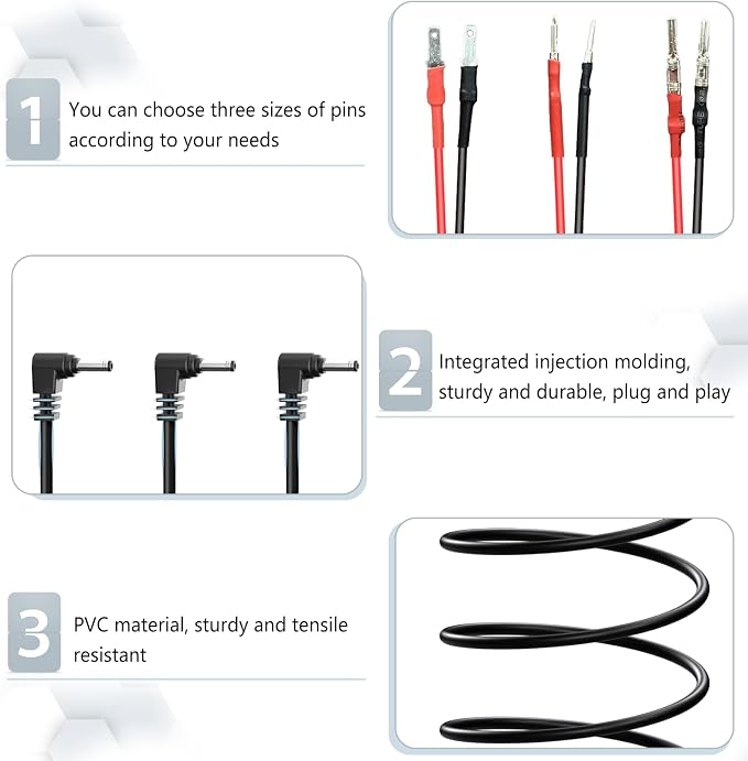 13.8" Radar Detector Hardwire Power Cord, Mirror Wire Plug Kit, - Image 2