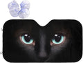 Black cat Eyes Car Windshield Sunshade Front Window Sun Visor Protector by mutakin