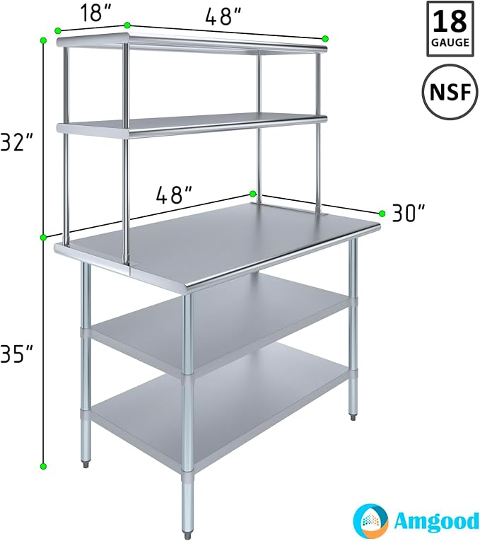 Amgood Stainless Steel Work Table - Image 3