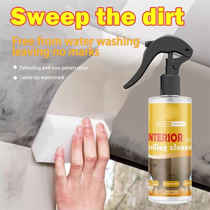 Multi-Purpose Car Interior Fabric Clean Polish Spray, Applies To Vehicle - Image 3