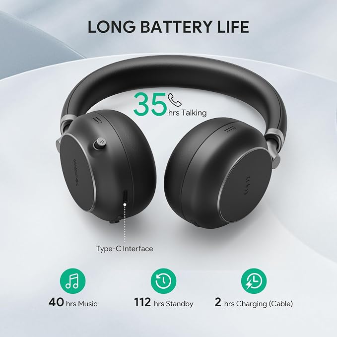 Yealink BH76 Wireless Headset Active Noise Cancelling Bluetooth Headphone - Image 5