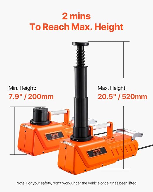 VEVOR Electric Car Jack, 15 Tons /33000 lbs, Adjustable Electric Scissor Jack - Image 3