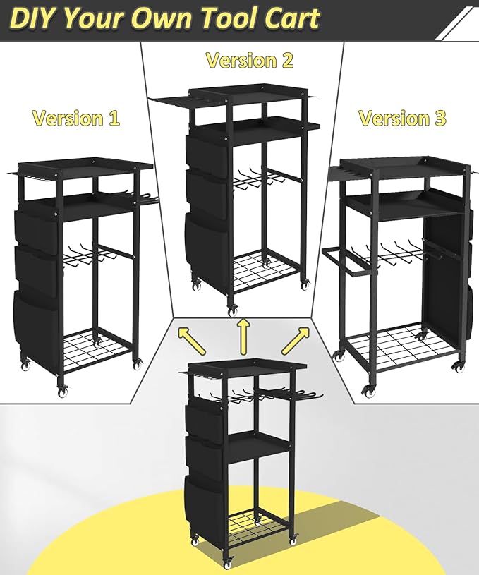 Artibear 4-Tier Rolling Power Tool Organizer Storage Cart, Garage Organization - Image 5