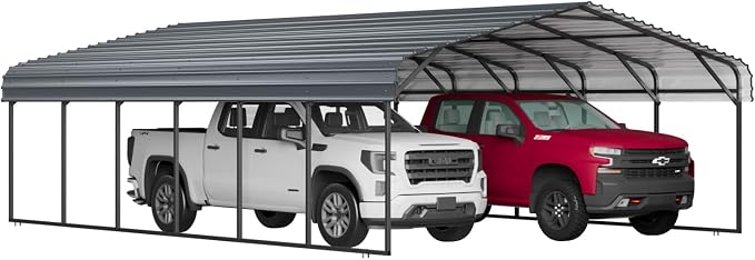 EBE 20'x30' Metal Carport, Heavy Duty Carports Canopy - Image 9