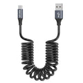 AGVEE 5ft Coiled Short USB to USB-C Charging Cable 3A Fast Charger Cord in Car by AGVEE