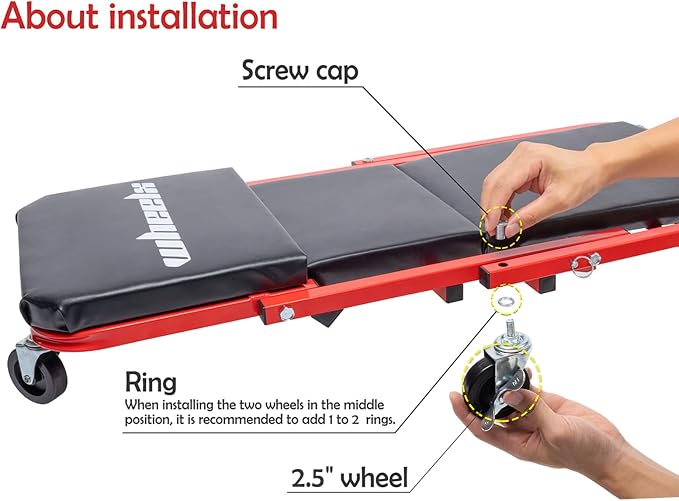 Mechanic Creeper 36 Inches 2-in-1 Z Seat - Image 4
