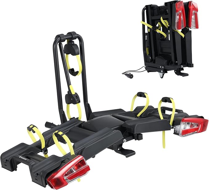 2 E-Bike Foldable Hitch Mount Bike Rack by Gearantics