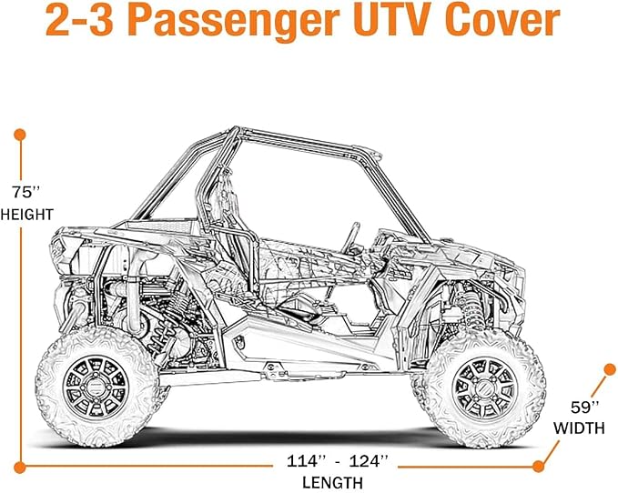 UTV Cover Waterproof Heavy Duty Oxford Cloth All Weather Protection Covers - Image 8