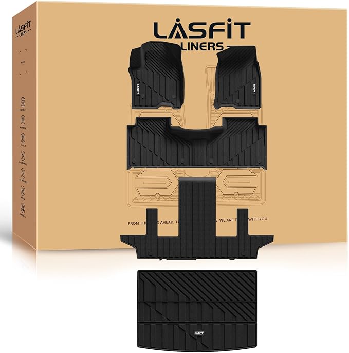 LASFIT Floor Mats & Cargo Liner 2021-2025 & Only 7 Seats by LASFIT