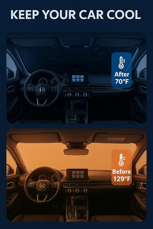 Proadsy Windshield Sun Shade Umbrella - Image 3