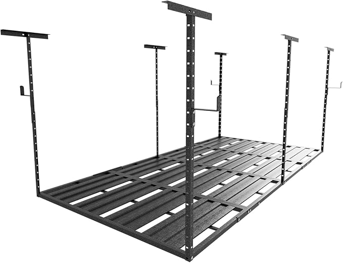 Heavy-Duty 4x8 Overhead Garage Storage Rack – Holds 20% More Weight, 800lbs by AbyssZen