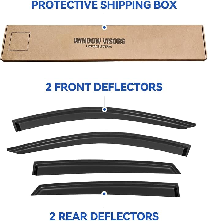 Window Visors Rain Guards for 2018-2023 Honda Accord, Out-Channel Window Vent - Image 5