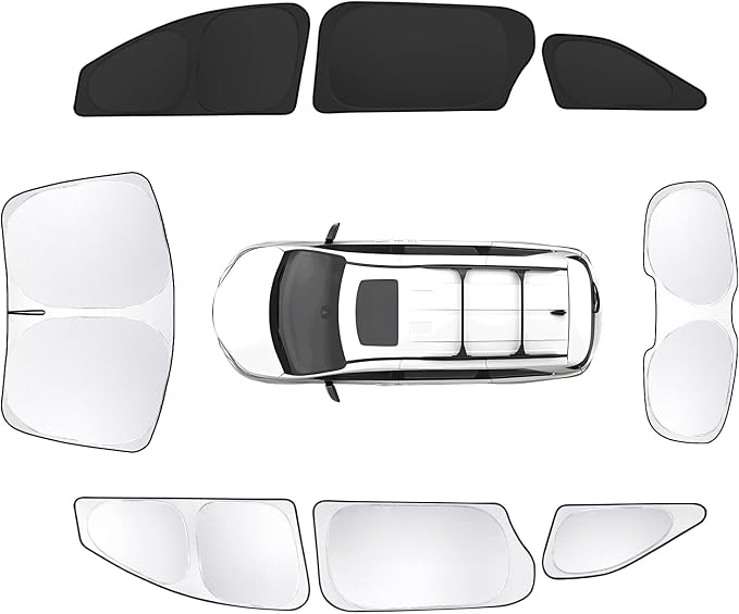 8pcs Car Window Shades for Toyota Sienna 2021-2025 Accessories, Windshield Side by Unknown