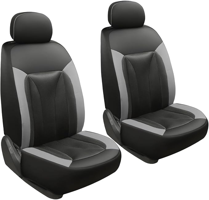 GIANT PANDA 2 Front Leather Car Seat Cover by GIANTPANDA