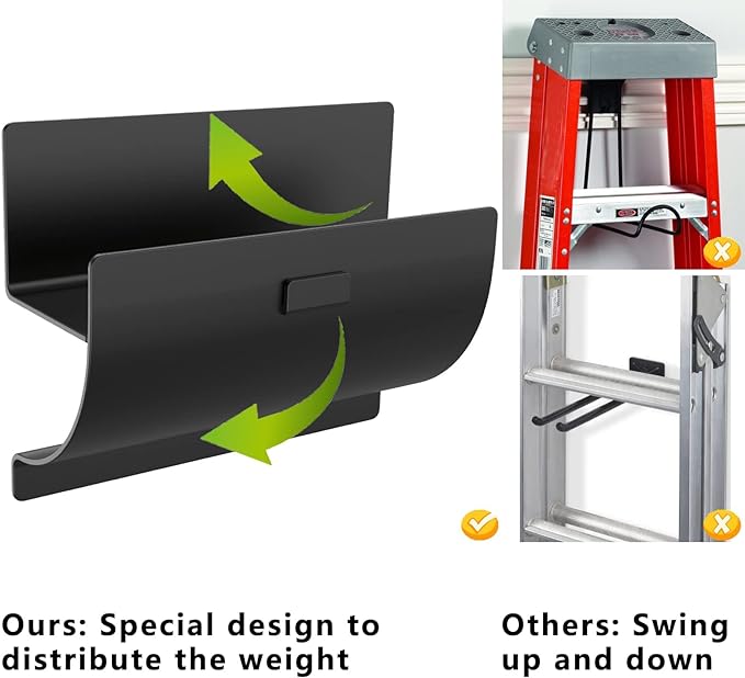 Heavy-Duty Ladder Hanger-Wall Mount Ladder Hooks - Image 2