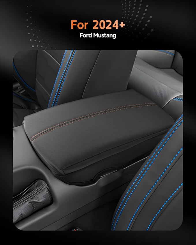 CDEFG for Ford Mustang 2024-2025 Center Console Cover Armrest Box Cover for - Image 2