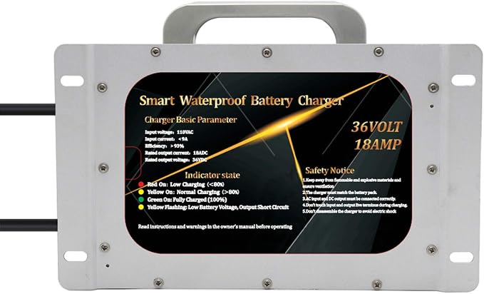 36V 18A Golf Cart Battery Charger - Image 4