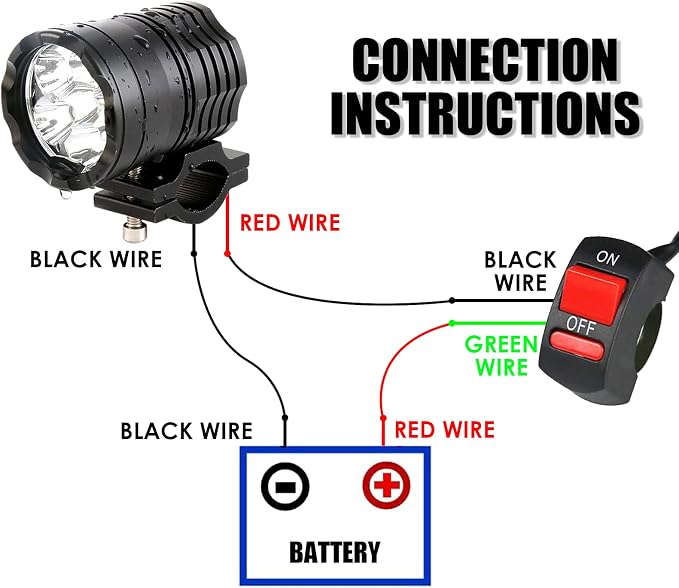 Motorcycle Driving Light 12-60V 40W 3600LM LED Fog Light - Image 7