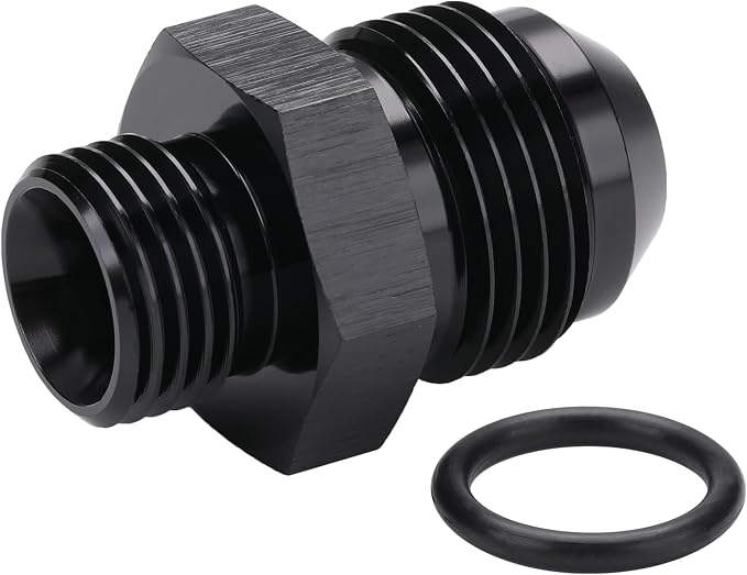 8AN Male Flare to 6AN ORB O-ring Boss Fuel Pump Rail Adapter Fitting Aluminum - Image 5
