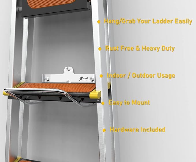 JBscoop Ladder Hanger for Garage Wall, Ladder Storage Strollers and Folding - Image 8