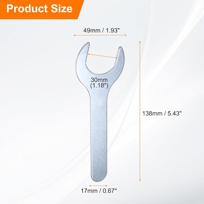 HARFINGTON 10pcs Small Open End Wrench 30x138x2.2mm Metric U-Shaped Single Open - Image 2
