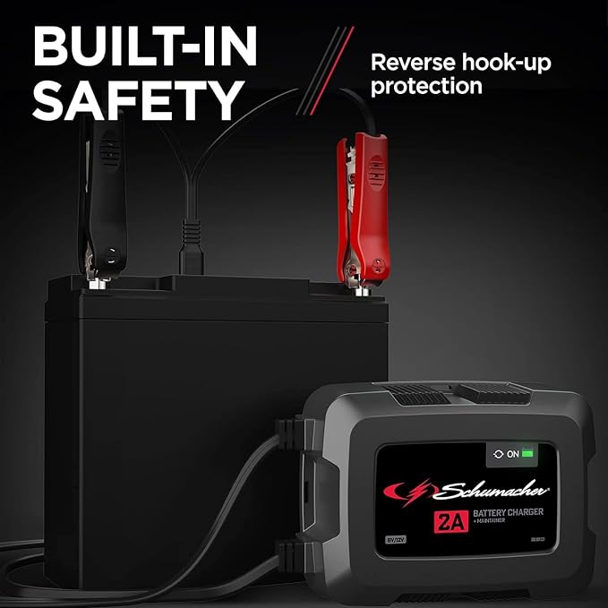Schumacher Electric Fully Automatic 2A 6V / 12V Battery Charger & Maintainer - Image 3