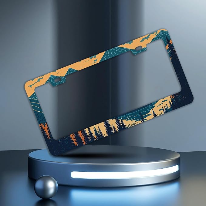 Mountains Forest License Plate Frames - Image 2