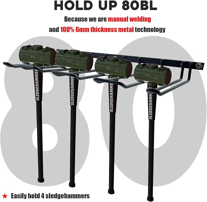 2 Pack Drill Holder, Power Tool Organizer Wall Mount, 80lb Heavy Duty Bearing - Image 3