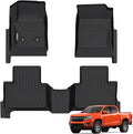GINOWY-Floor Mats for Chevy Colorado 2015-2022 Crew Cab/GMC Canyon, TPE All by GINOWY