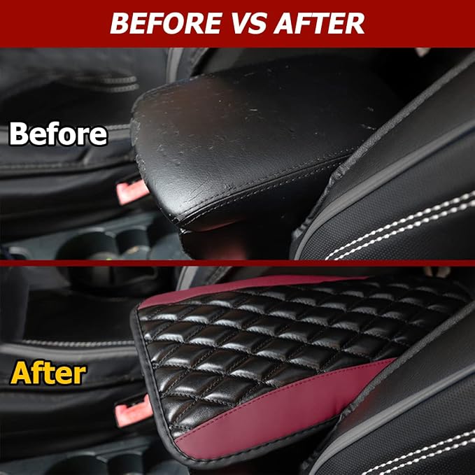 Car Center Console Cushion Pad, Universal Leather Waterproof Armrest Seat Box - Image 6