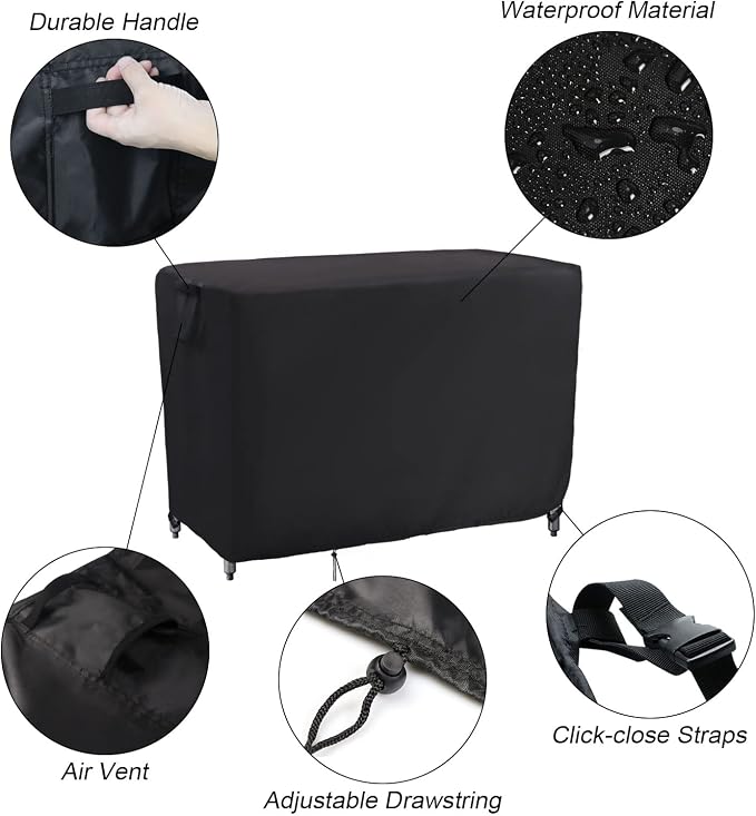 Kingling Outdoor Prep Table Covers, Waterproof Stainless Steel Table Cover - Image 4