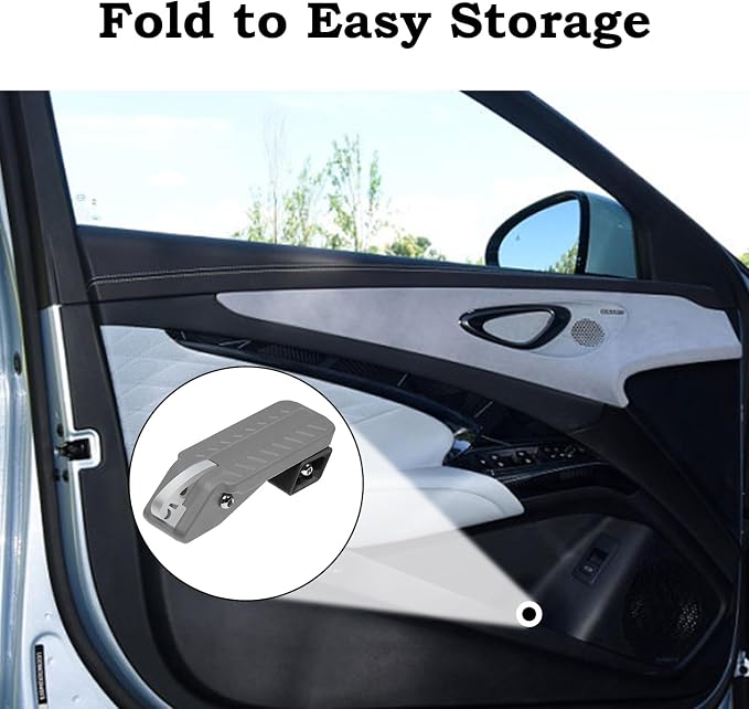 COWVIE Foldable Car Door Step Stand Pedal - Image 7