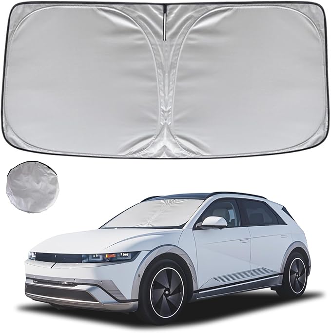 KAYZT Windshield Sun Shade for 2022-2025 Hyun-dai Ioniq 5 Foldable Sunshade by KAYZT