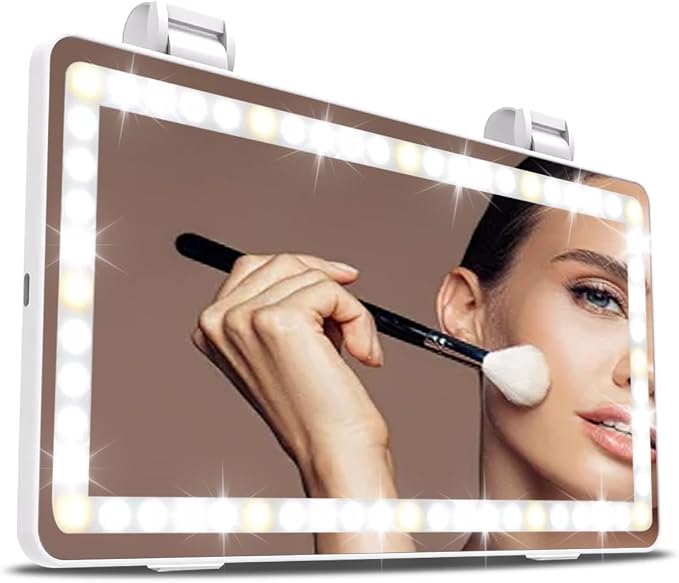 Car Sun Visor Vanity Mirror Compatible by AZQOP