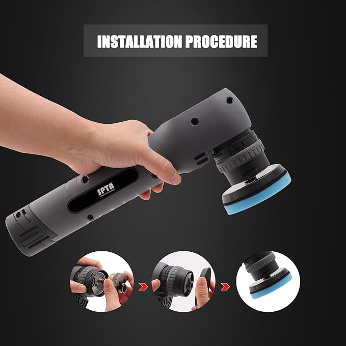 Cordless Mini Polisher, SPTA 12V Cordless Polisher - Image 7