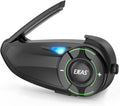 Mesh 3.0 Motorcycle Bluetooth Headset, 6 Riders Group V5.1 Helmet Bluetooth by iSunergy