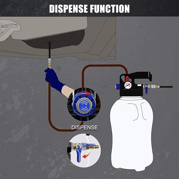 JIFETOR Transmission Fluid Pump Pneumatic Extractor and Dispenser Tool Kit - Image 4