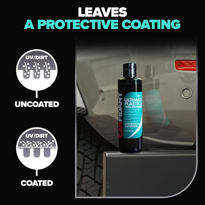 Carfidant Plastic Restorer for Cars – Refreshes Faded Plastic, Vinyl & Rubber - Image 3
