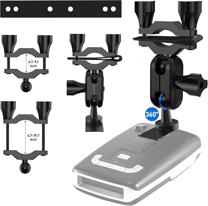 Radar Detector Mount, Rearview Mirror Stem Radar Detector Mount, - Image 3