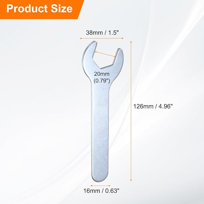 HARFINGTON 10pcs Small Wrench 20x126x2.8mm Metric U-Shaped Single Open Ended - Image 2