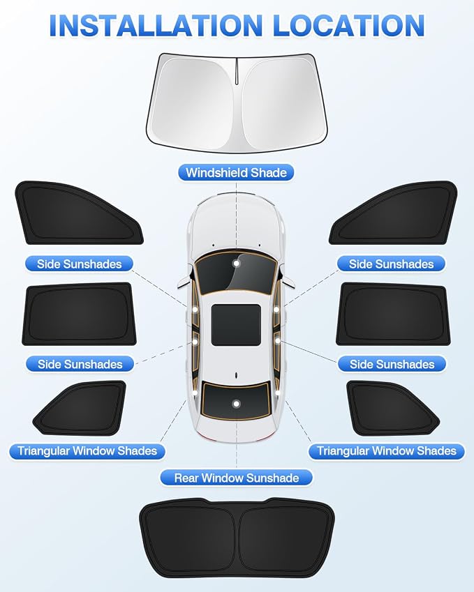 Windshield Sun Shade for 2022-2025 2026 Jeep Grand Cherokee Accessories - Image 5