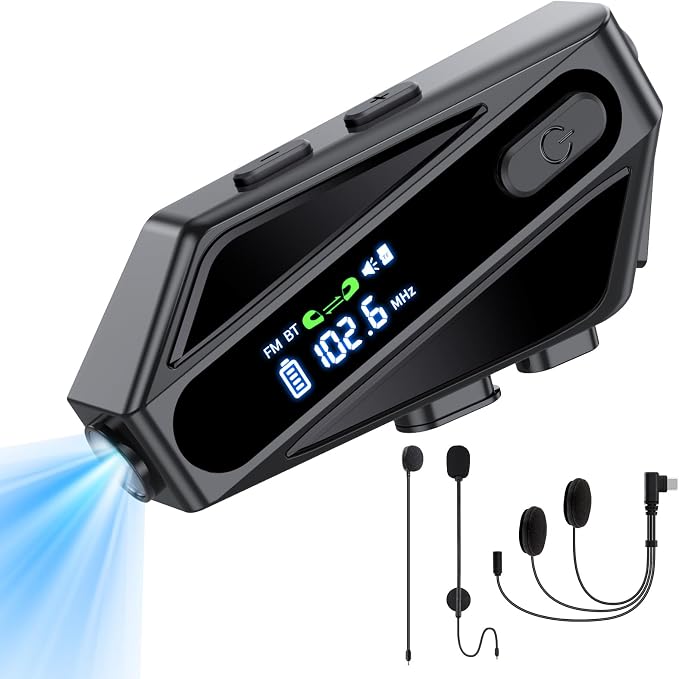 Motorcycle Helmet Bluetooth Headset, C6 Helmet Speakers by TouchTwo