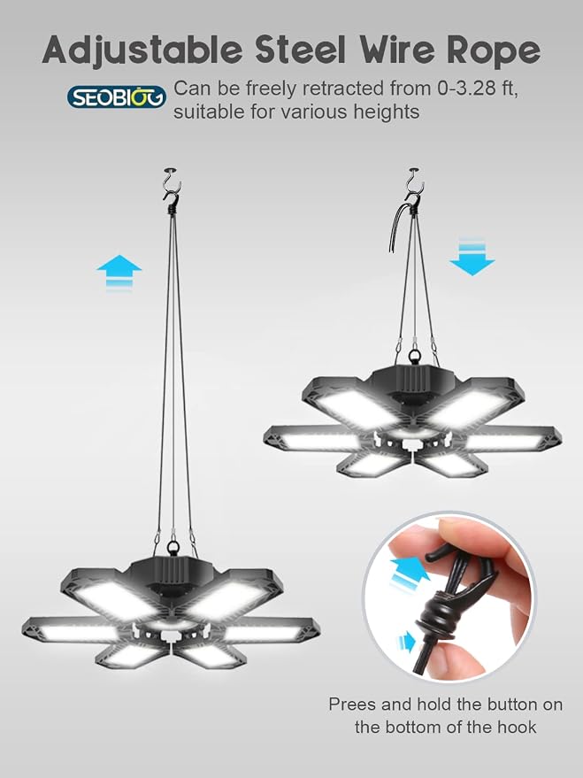 SEOBIOG LED Garage Lights - Image 6