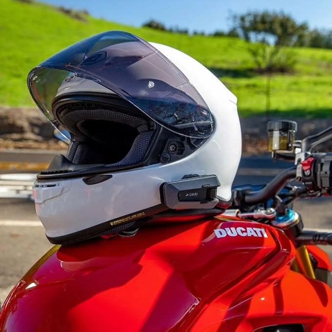 Cardo PACKTALK Edge Motorcycle Bluetooth Communication System Headset Intercom - Image 3
