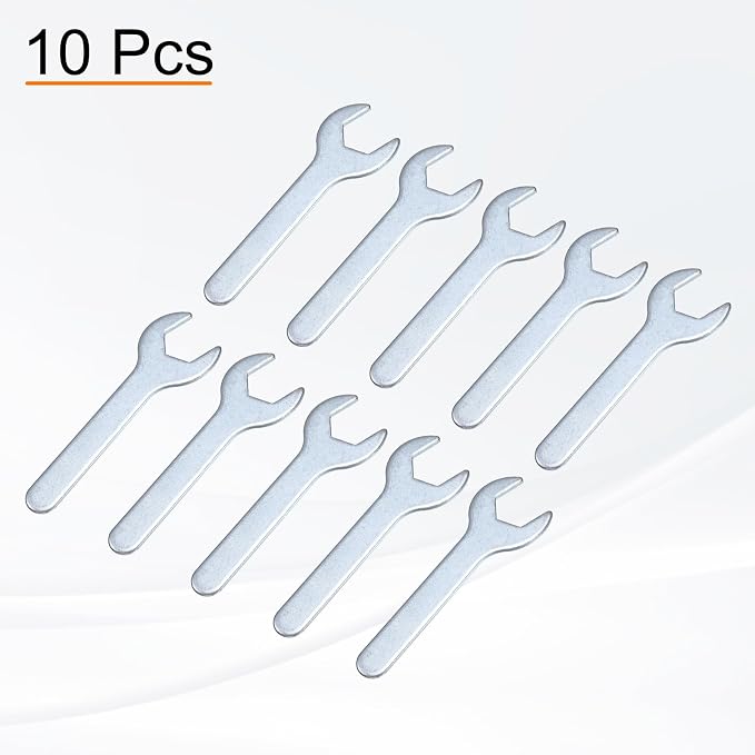 HARFINGTON 10pcs Small Wrench Open End Wrench 22x126x2.8mm Metric U-Shaped - Image 3